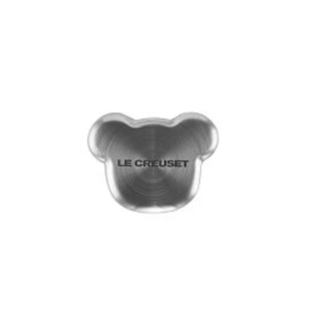 BNIB Le Creuset Bear stainless steel knob 50mm Silver for signature model pot